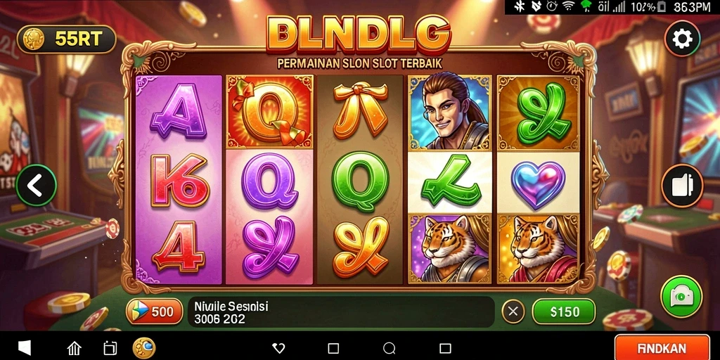 Screenshot gameplay Slot dari 55RT yang menarik dan menghibur.