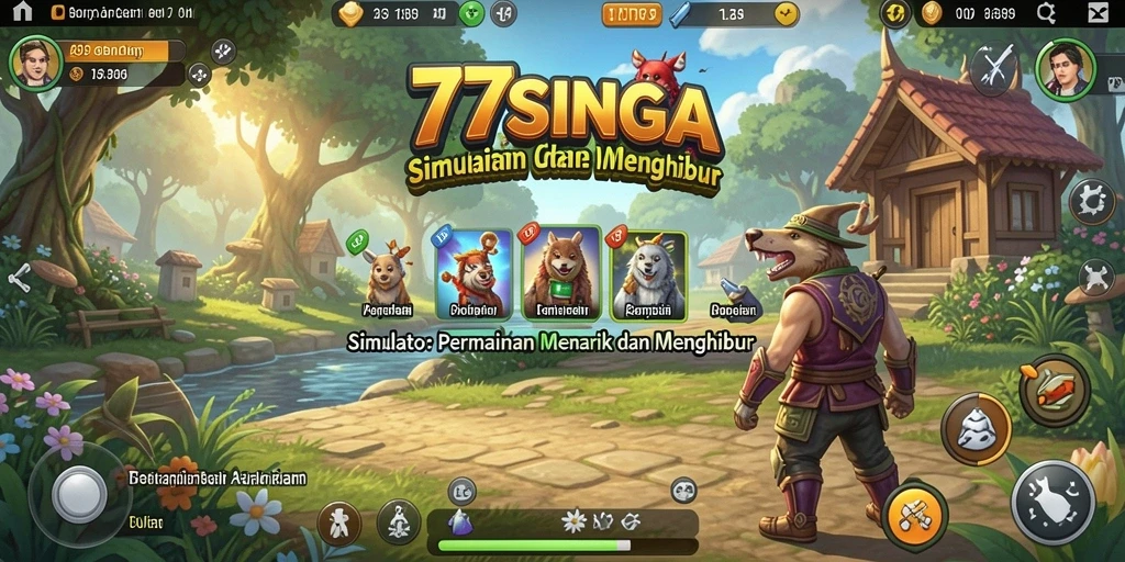 Tangkapan layar gameplay 77SINGA menampilkan pengalaman simulasi yang menyenangkan.