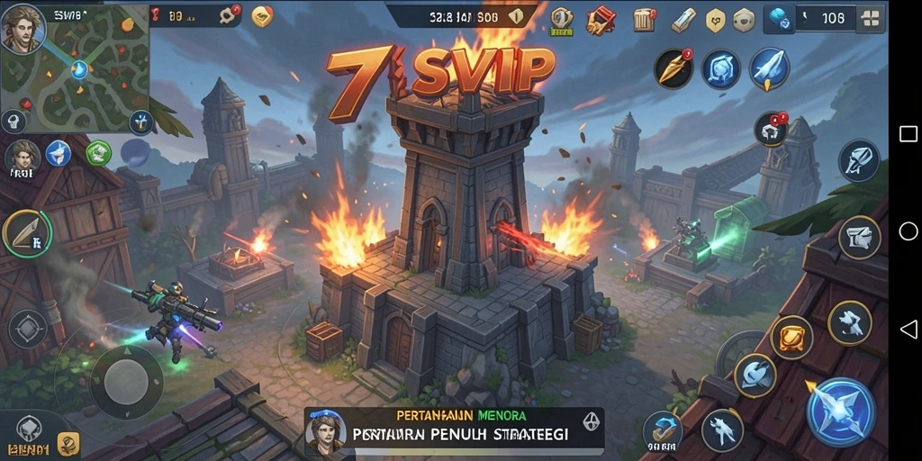Gameplay seru Tower Defense di 7SVIP dengan strategi menara yang mendebarkan.