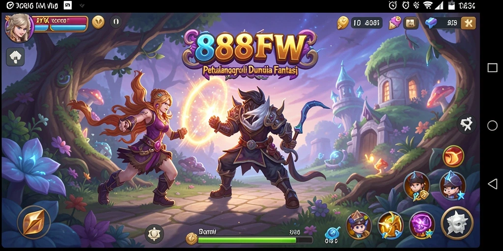 Tampilan gameplay petualangan yang mendebarkan di 888FW.