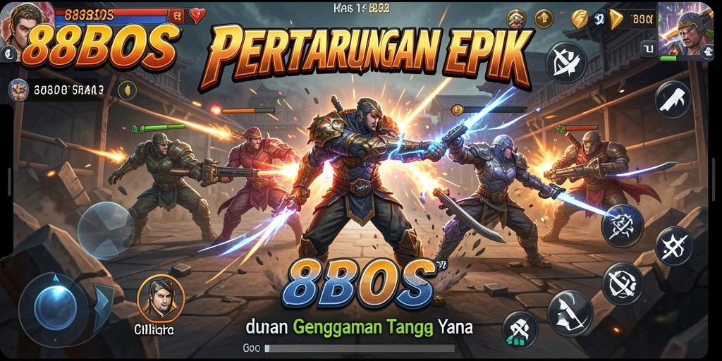 Gameplay seru dengan pertarungan karakter yang dinamis.
