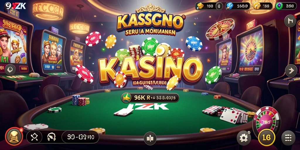 Screenshot utama gameplay menunjukkan keseruan permainan Kasino 9ZK.
