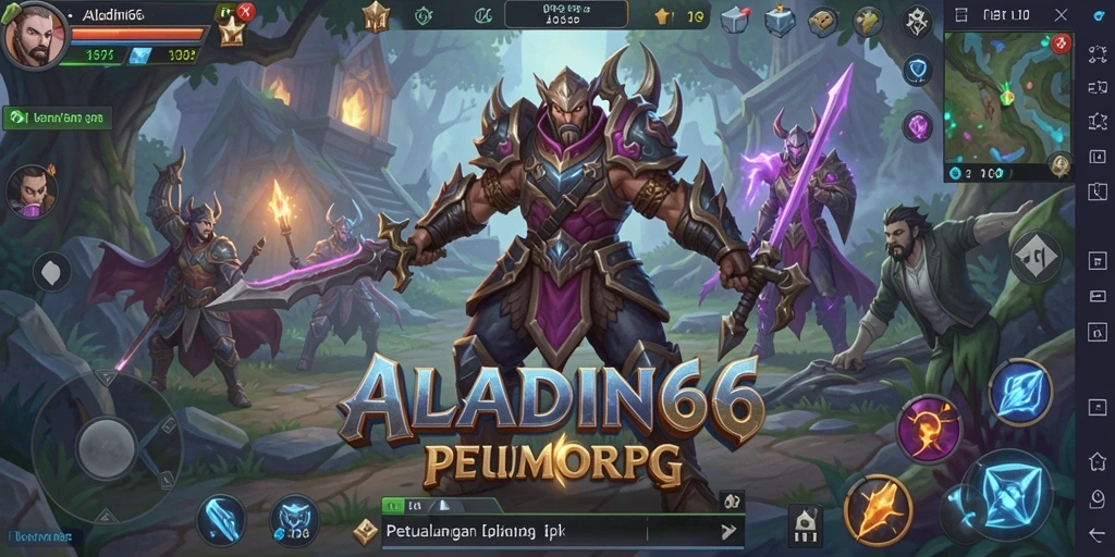 Tampilan gameplay <strong>ALADIN66</strong> yang mendebarkan dalam misi MMORPG.