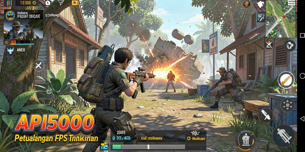 Gameplay seru dalam API5000 dengan aksi menembak yang menarik.