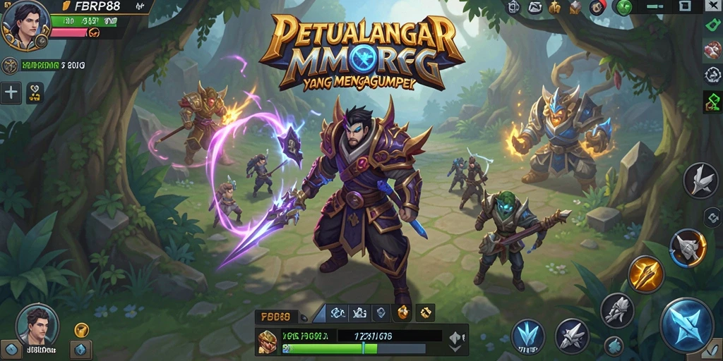 Tangkapan layar FBRP88 yang menunjukkan aksi gameplay MMORPG yang seru.