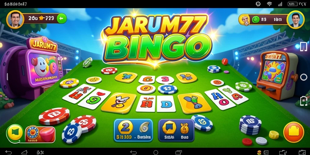 Tampilan menyenangkan dari gameplay Bingo yang seru