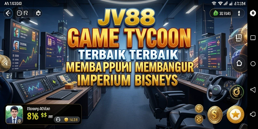 Tampilan gameplay JV88 yang menarik dan penuh warna dalam dunia Tycoon.