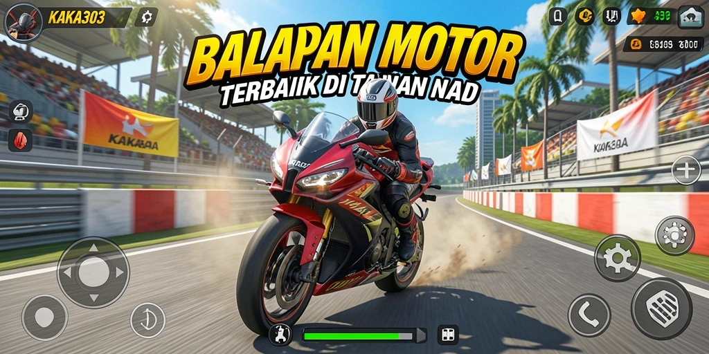 Tampilan seru dari balapan motor KAKA303 yang menegangkan.