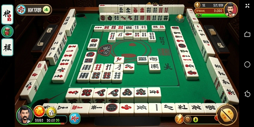Tampilan gameplay Mahjong yang menantang dan seru.