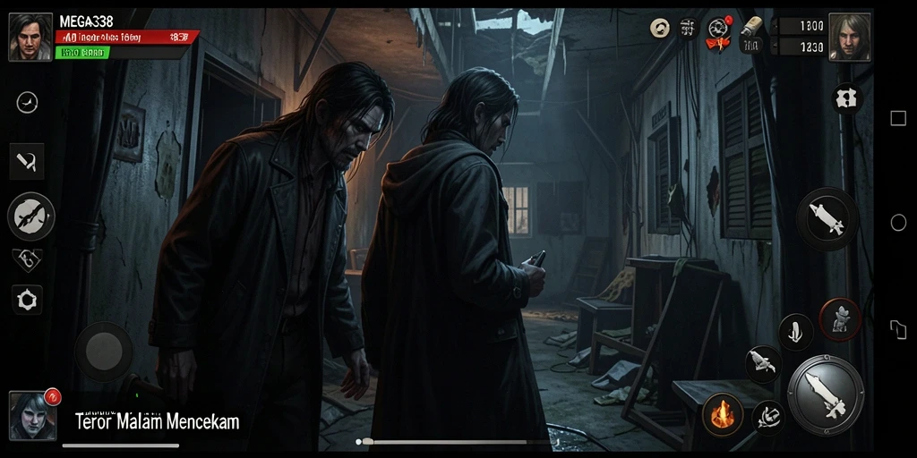 Screenshot menampilkan suasana mencekam dari gameplay Horror.