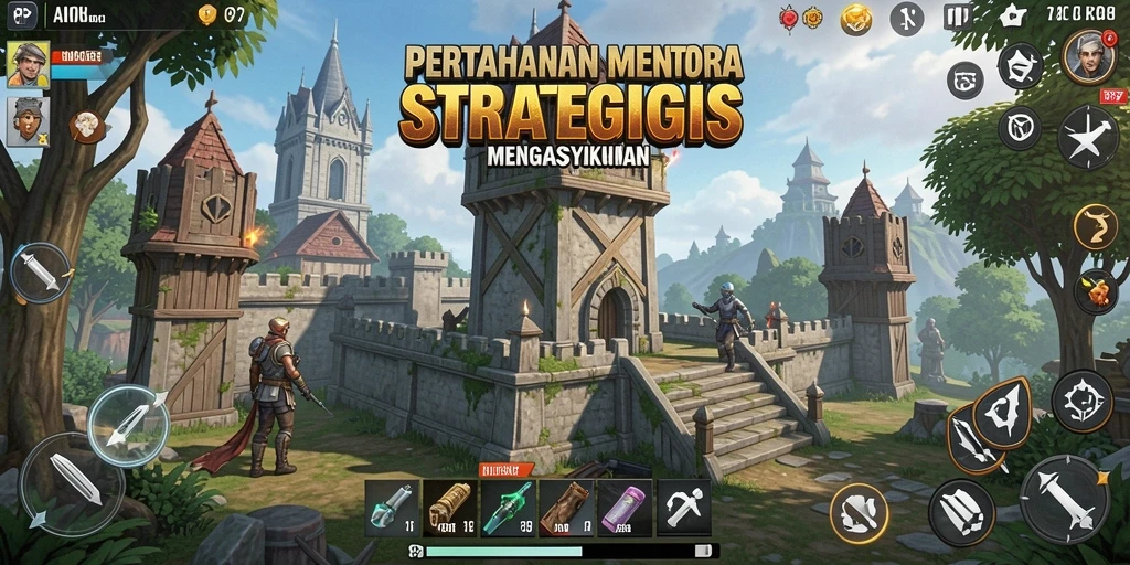 Gameplay menegangkan PP7 yang penuh strategi Tower Defense.