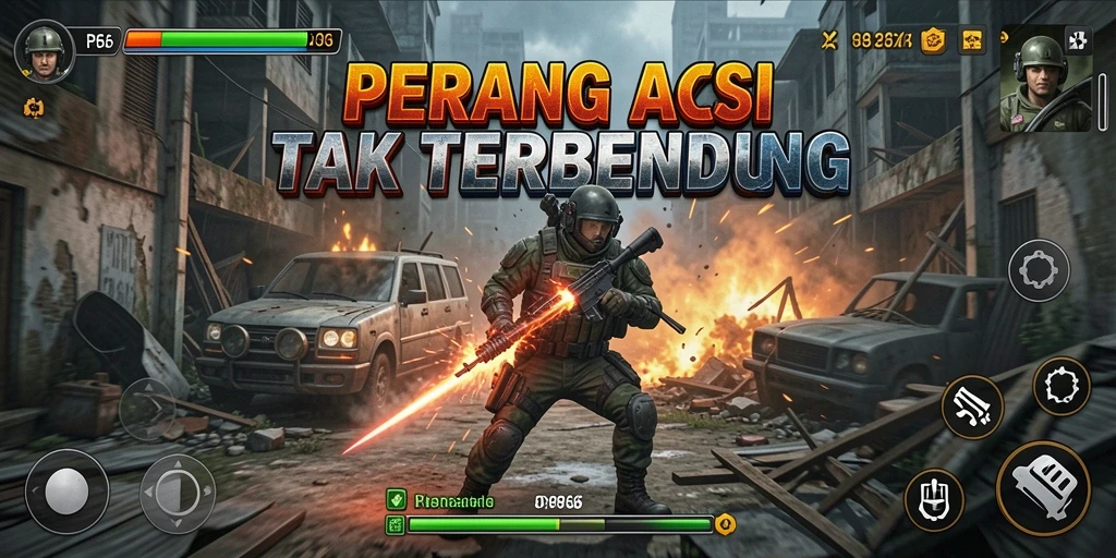 Tampilan gameplay RP66 yang mendebarkan di pertempuran aksi.