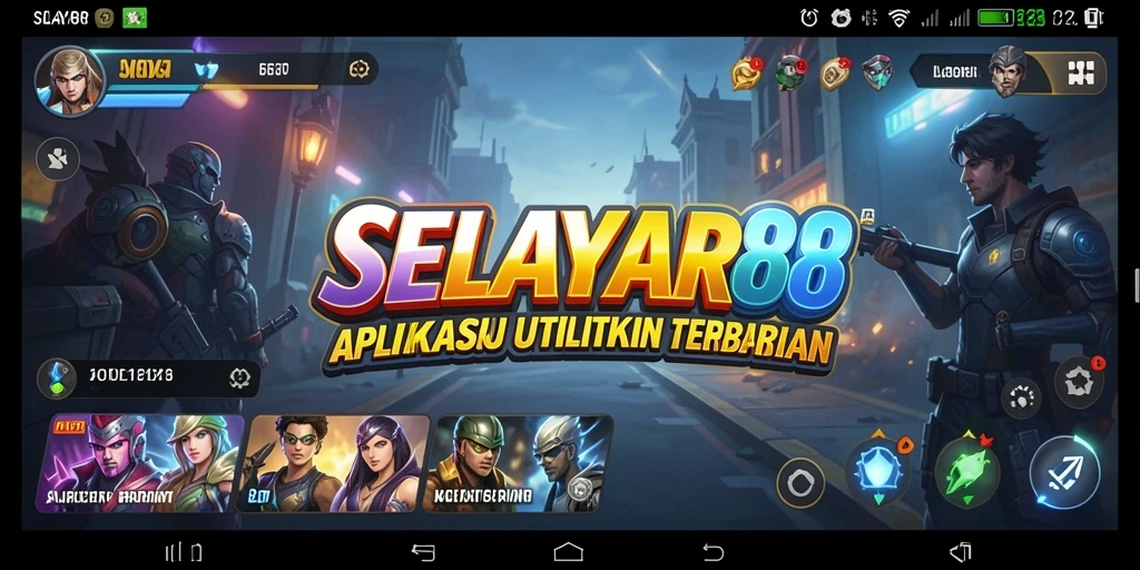 Tampilan utama SELAYAR88 menampilkan fitur-fitur utilitas yang mudah diakses.