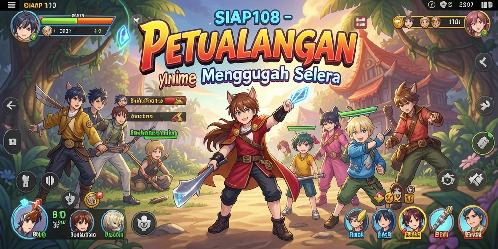 Screenshot utama dari SIAP108 menampilkan aksi seru dalam gameplay Anime.